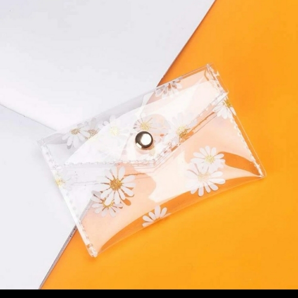 Clear Daisy Print Mini Wallet - Picture 2 of 4